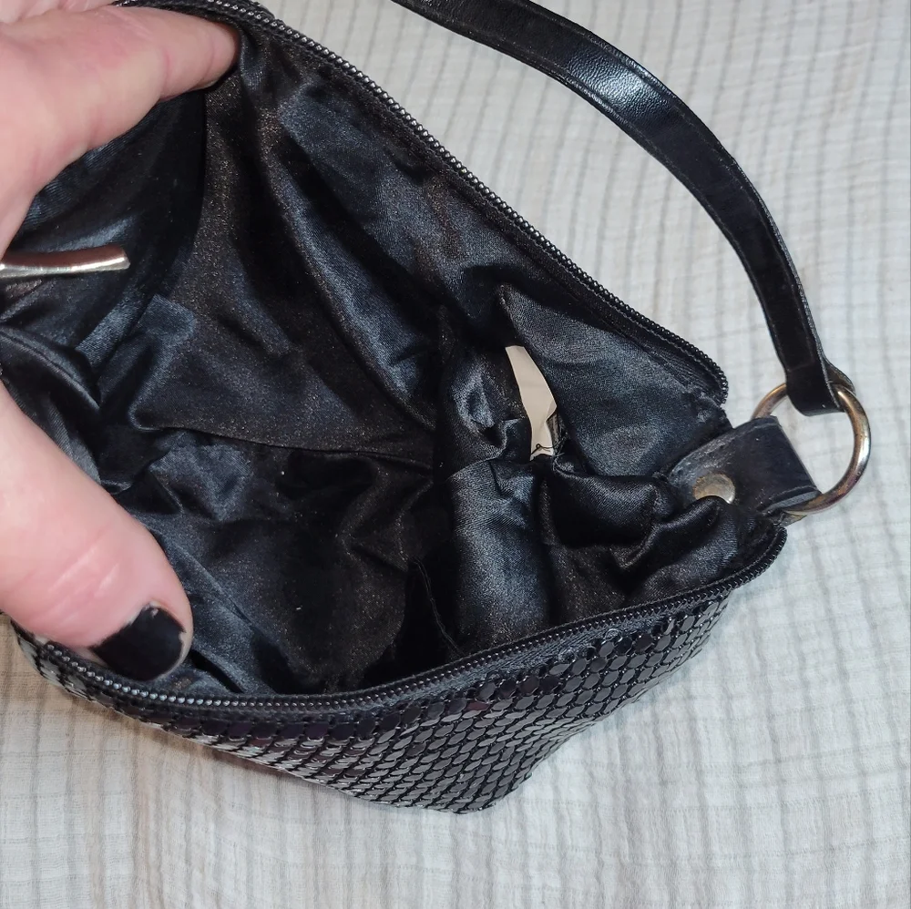 Women's black hobo handbag